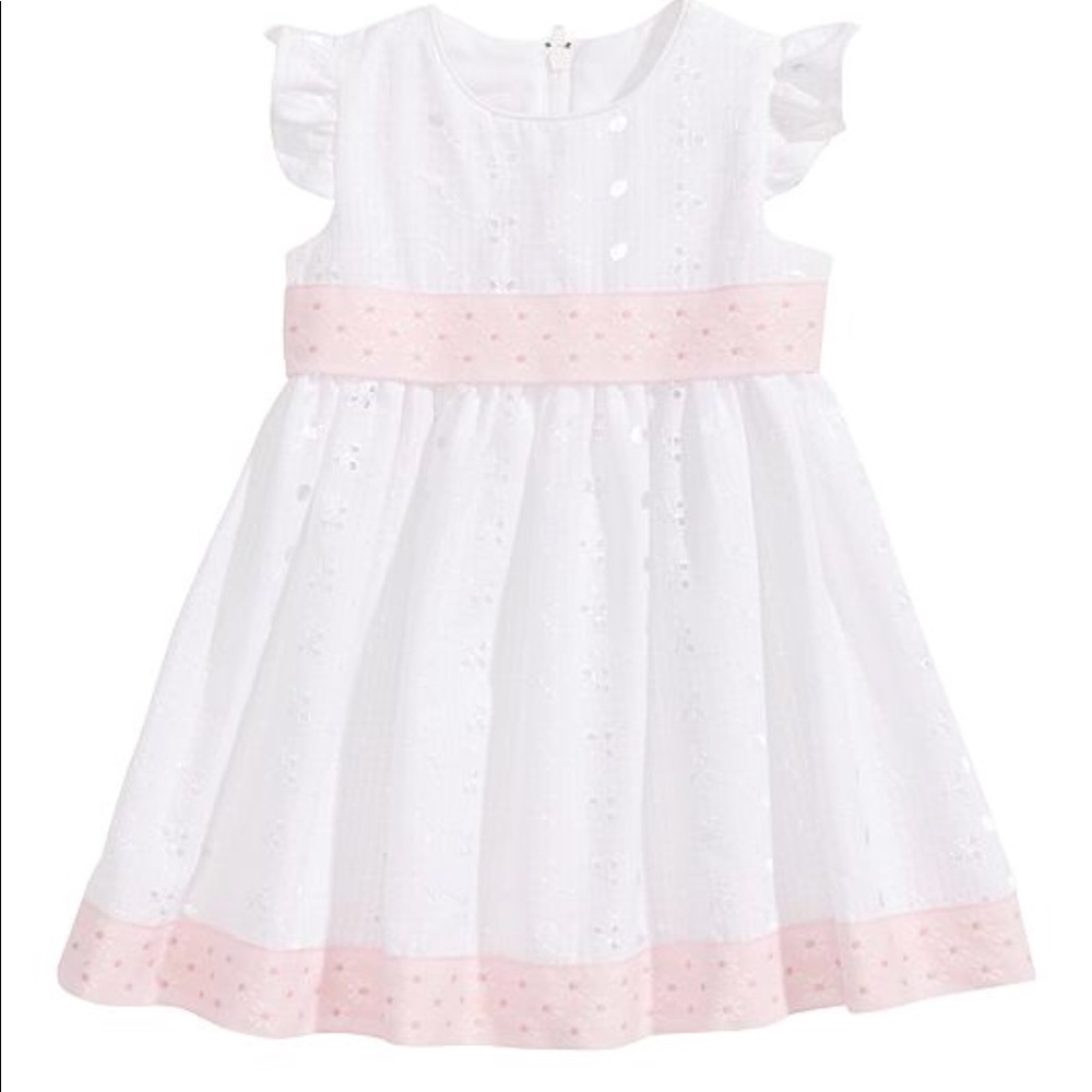 Bonnie Baby Flutter Sleeve Dress